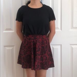 Joe B Maroon Skirt
